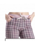 Relax 2823026, Γυναικεία Χειμωνιάτικη Πυζάμα  με καρό παντελόνι και τύπωμα ΡΟΖ